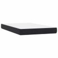 vidaXL Posteľný rám boxspring s matracom a LED čierny 120x210 cm zamat