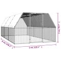 vidaXL Klietka pre sliepky 3x6x2 m pozinkovaná oceľ
