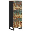 vidaXL Komoda 3 dvierka 40x33x110 cm masívne recyklov. drevo a železo