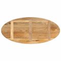 vidaXL Stolová doska 100x50x2,5 cm oválna masívny mangovník
