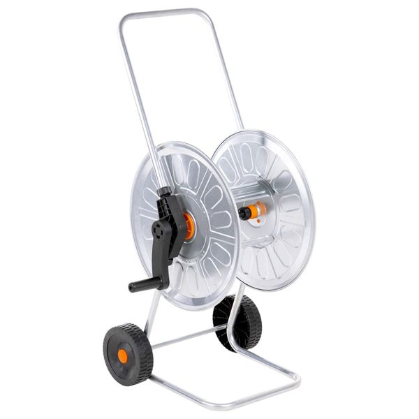 vidaXL Vozík s hadicovým bubnom pre 60 m 1/2" hadicu oceľ