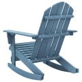 vidaXL Záhradná hojdacia stolička Adirondack jedľový masív modrá