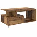 vidaXL Konferenčný stolík Staré drevo 90 x 49 x 45 cm Kompozitné drevo