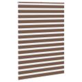 vidaXL Zebra roleta hnedá 155x200 cm šírka látky 150,9 cm polyester