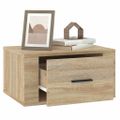 vidaXL Nástenné nočné stolíky 2 ks dub sonoma 50x36x25 cm