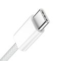 BWOO Kábel USB-C - USB-C 1m 60W pre iPhone 15 BO-X284 biela