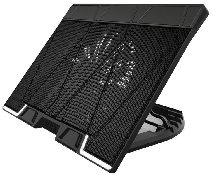 Zalman chladicí podložka ZM-NS3000 / pre notebooky do 17" / naklonený / USB Hub / USB / čierna Chladicí podložka, pod notebook, do 17", 200mm ventilátor, naklonený, USB hub, USB napájenie, čierna