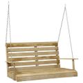 vidaXL Hojdacia lavica 110 cm, impregnovaná borovica