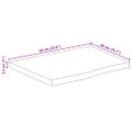 vidaXL Stolová doska 60x40x2,5 cm živý okraj masívny mangovník