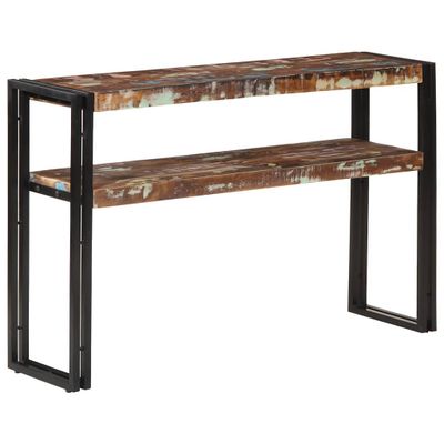 vidaXL Konzolový stolík 120x30x75 cm masívne recyklované drevo