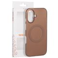 Puzdro Tecto Shield Mistiq Mag pre iPhone 16 6,1" hnedé