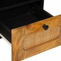vidaXL TV skrinka Hnedá 100 x 33 x 46 cm Masívne mango drevo