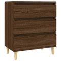 vidaXL Komoda hnedý dub 60x35x70 cm spracované drevo