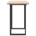 vidaXL Jedálenský stolík v tvare O 100x50x75,5 cm borovica a oceľ