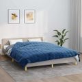vidaXL Záťažová prikrývka modrá 200x230 cm 9 kg látka