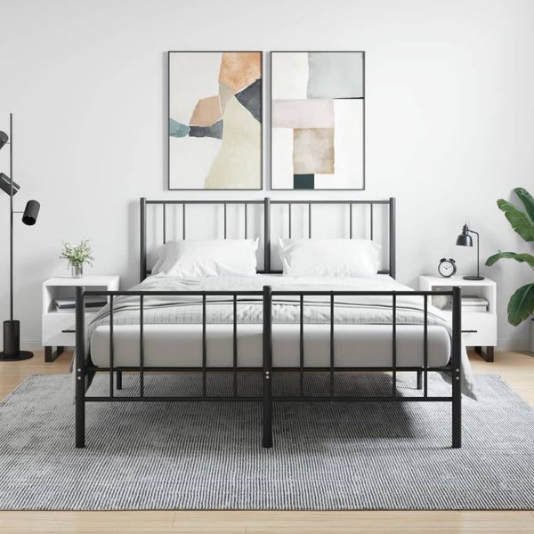 vidaXL Nočné stolíky 2 ks biele 40x35x47,5 cm kompozitné drevo