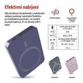 Powerbanka EMOS WI 522 /B0555BL/, 5 000 mAh, 20 W+Wireless, modrá
