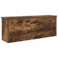 vidaXL Vešiak na stenu Nástenná montáž Dymová dub 80 x 20 x 30 cm