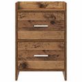 vidaXL Nočné stolíky 2 ks Staré drevo 40 x 30 x 60 cm Kompozitné drevo