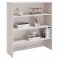 vidaXL Nadstavec na komodu HAMAR, biely 90x30x100 cm, borovica