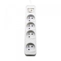 Power strip PHILIPS extension cord 4 sockets 3m 10A white