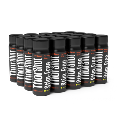 Thor Stim-free shot - GymBeam, citrón limetka, 20 x 60 ml