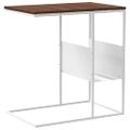 vidaXL Bočný stolík biely 55x36x59,5 cm spracované drevo