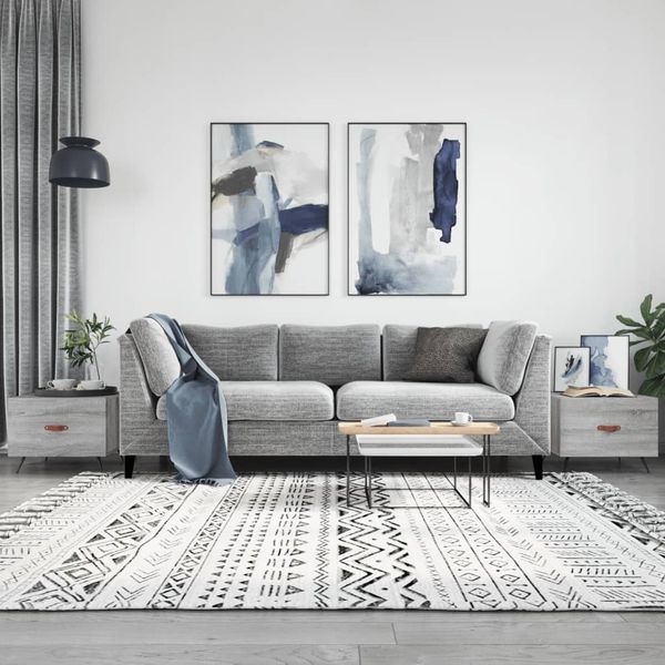 vidaXL Konferenčné stolíky 2ks sivé sonoma 50x50x40cm kompozitné drevo