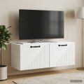 vidaXL Nástenná TV skrinka Biela 78,5 x 31 x 30 cm Kompozitné drevo