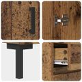 vidaXL Highboard Staré drevo 69,5 x 34 x 180 cm Kompozitné drevo