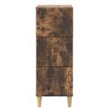 vidaXL Zásuvkový kabinet Dymový dub 33 x 34,5 x 90 cm Kompozitné drevo