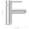 vidaXL Kúpelňová vodovodná batéria chrómovaná 130x176 mm
