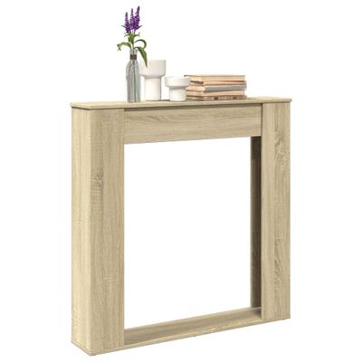 vidaXL Obloženie krbu dub sonoma 100x20x100 cm kompozitné drevo