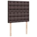 vidaXL Boxspring posteľ s matracom tmavohnedá 90x190 cm látka
