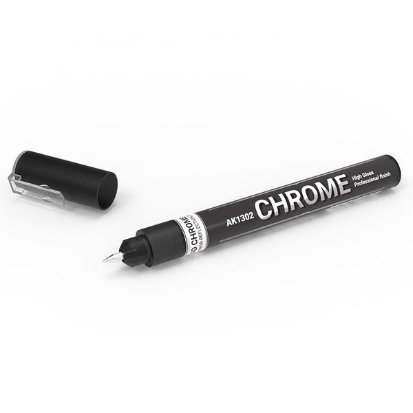 AK Interactive: Metallic Liquid Marker - Chrome