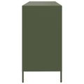 VidaXL Príborník Olive Green 135x39x73,5 cm Oceľ valcovaná za studena