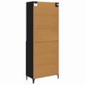 vidaXL Highboard 2 ks Čierny dub 69,5 x 34 x 180 cm Kompozitné drevo