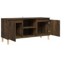 vidaXL TV stolík nohy z dreva farba dubu sonoma 103,5x35x50 cm