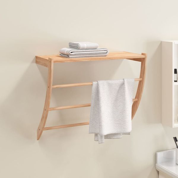 vidaXL Stojany na uteráky 60x25,5x49 cm masívny orech
