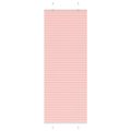 vidaXL Plisovaná roleta ružová 75x200 cm šírka látky 74,4 cm polyester