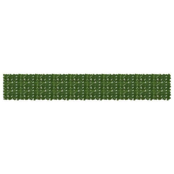 vidaXL Balkónový plôtik s listami Zelená 500 x 75 cm
