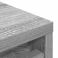 vidaXL Botník sivý dub sonoma 29,5x34x76 cm kompozitné drevo