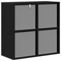 vidaXL Servírovacia skriňa Čierny dub 59,5 x 27 x 57 cm