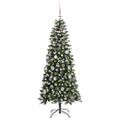 vidaXL Umelý vianočný stromček Zelená 150 cm PVC, plast a oceľ