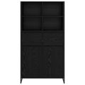 vidaXL Servírovacia skriňa Čierny dub 81 x 36 x 150.5 cm