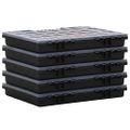 vidaXL Boxy na triedenie 5 ks 40x30x5 cm polypropylén