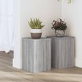 vidaXL Stojany na rastliny 2 ks sivé sonoma 20x20x30 cm kompoz. drevo