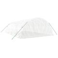 vidaXL Fóliovník s oceľovým rámom biely 40 m² 5x2x2,3 m