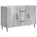 vidaXL Servírovacia skriňa so zásuvkou Sivá sonoma 89 x 34,5 x 60 cm
