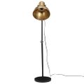 vidaXL Podlahová lampa 25 W starožitná mosadzná 30x30x90-150 cm E27